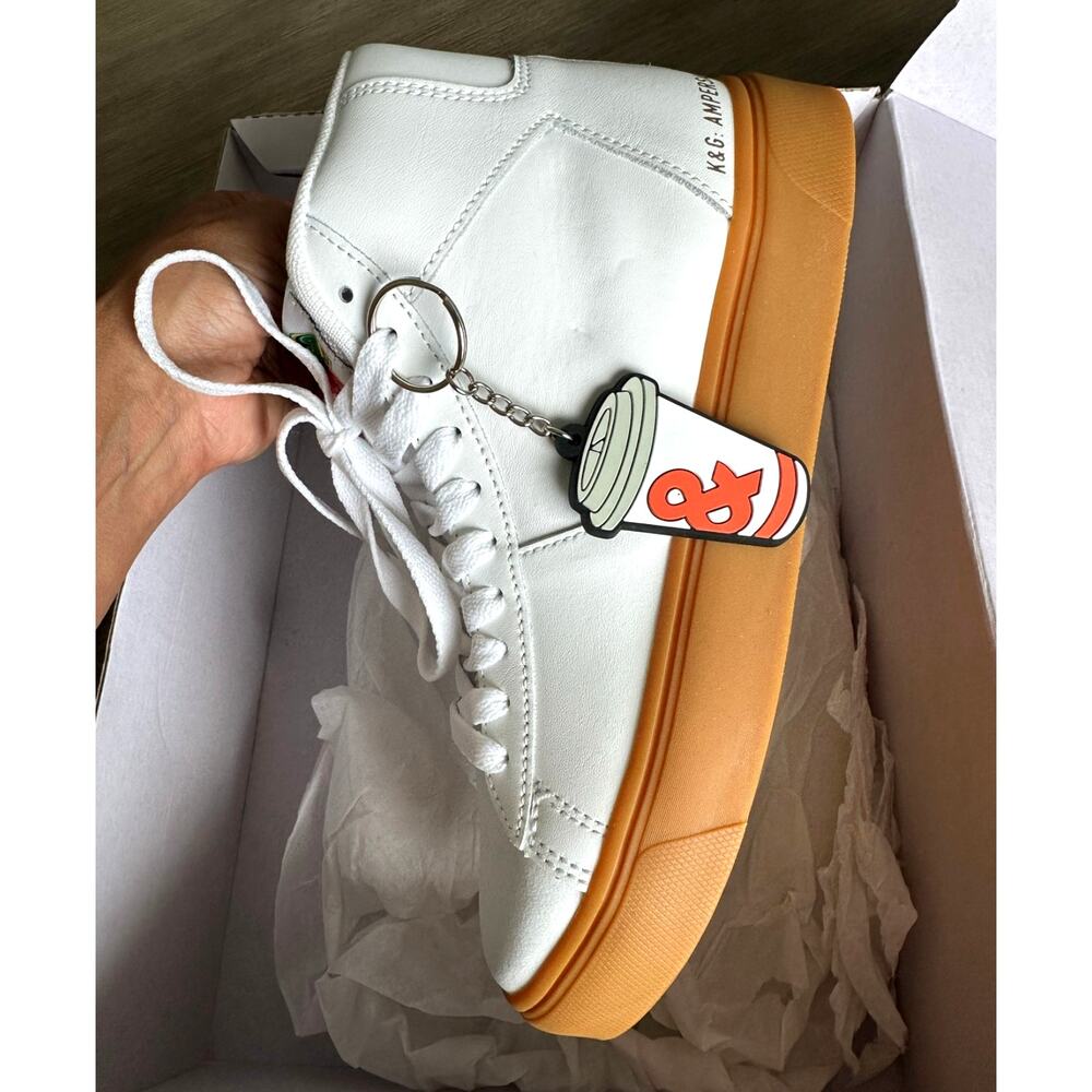 Rare Garrixon x Kum & Go Ampersand 1 high top leather sneakers M5/W7 with box